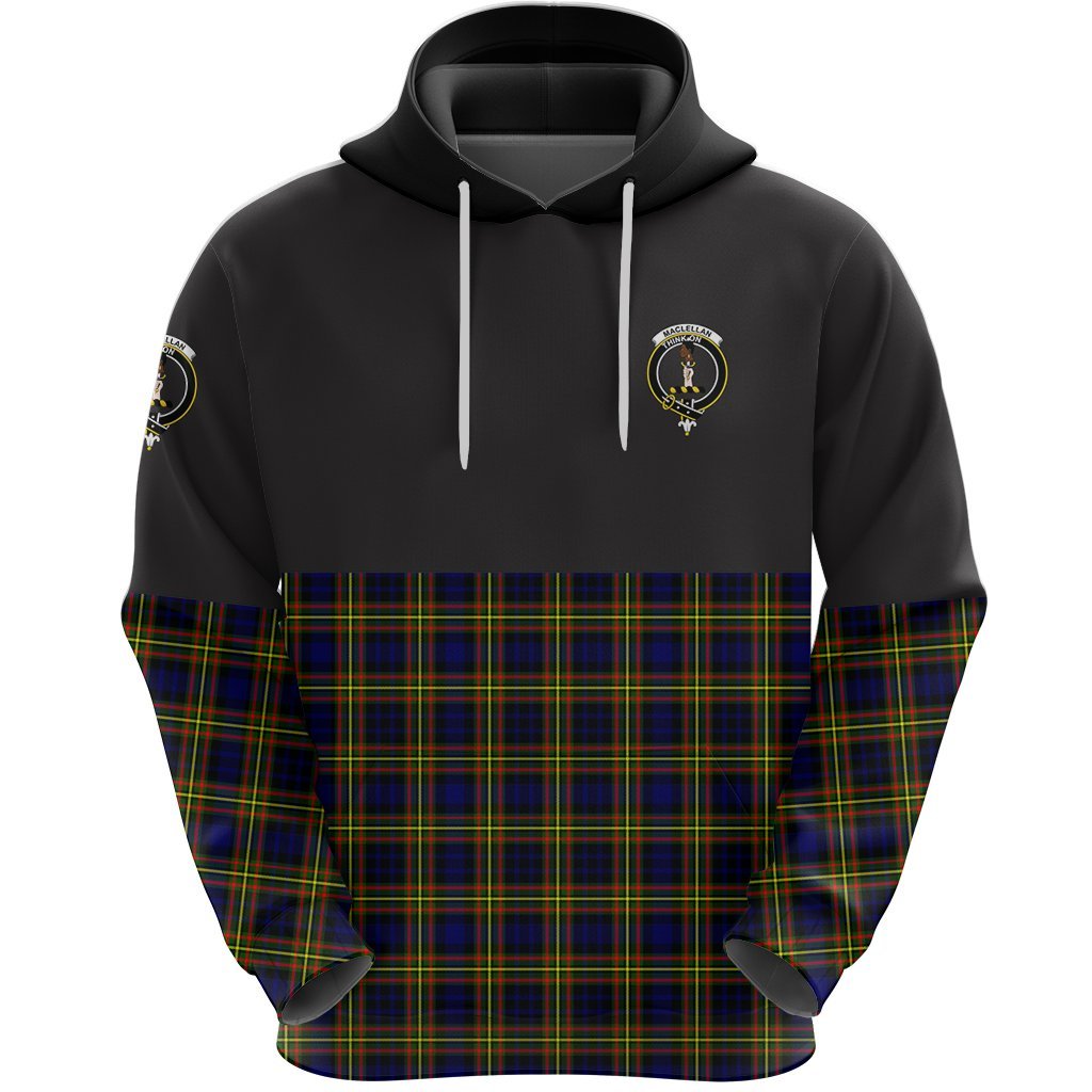 MacLellan Modern Clan Half Of Tartan Hoodie