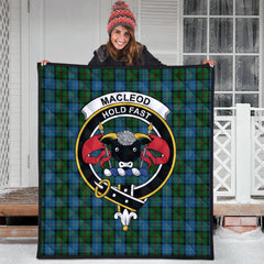 MacLeod of Assynt Tartan Crest Quilt