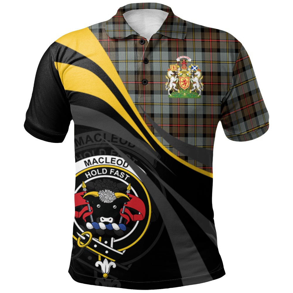 MacLeod of Harris Weathered Tartan Polo Shirt - Royal Coat Of Arms Style