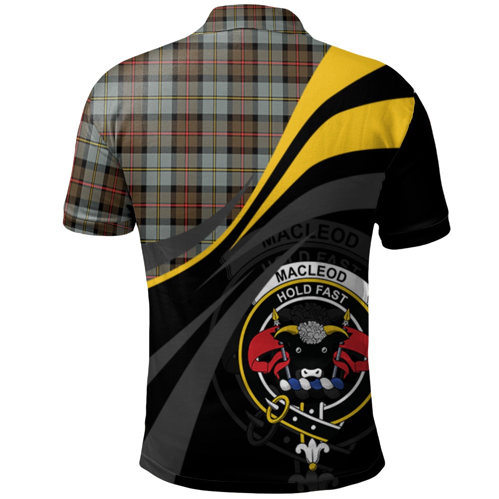 MacLeod of Harris Weathered Tartan Polo Shirt - Royal Coat Of Arms Style