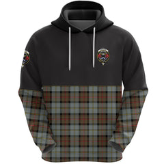 MacLeod of Harris Weathered Clan Half Of Tartan Hoodie