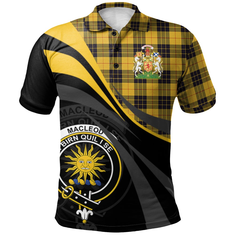 MacLeod of Lewis Ancient Tartan Polo Shirt - Royal Coat Of Arms Style