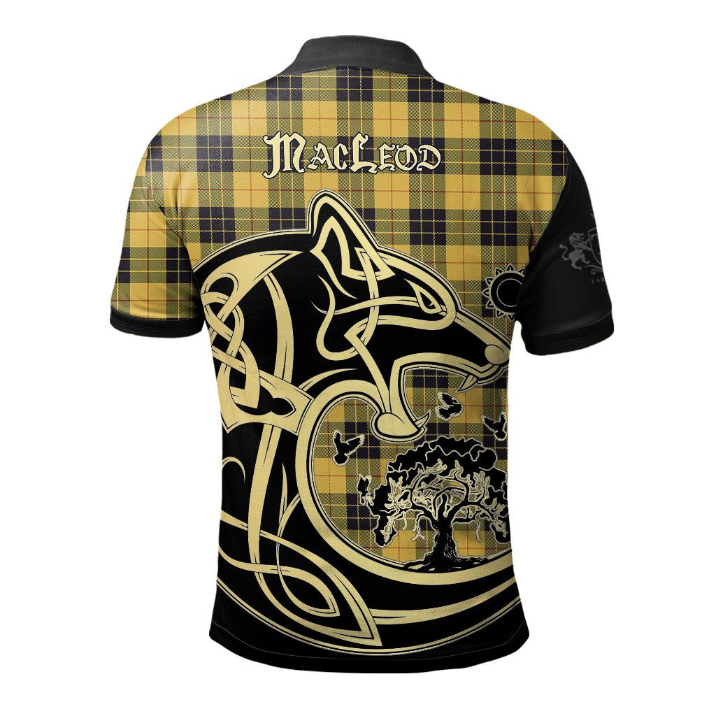 MacLeod of Lewis Ancient Tartan Polo Shirt Viking Wolf
