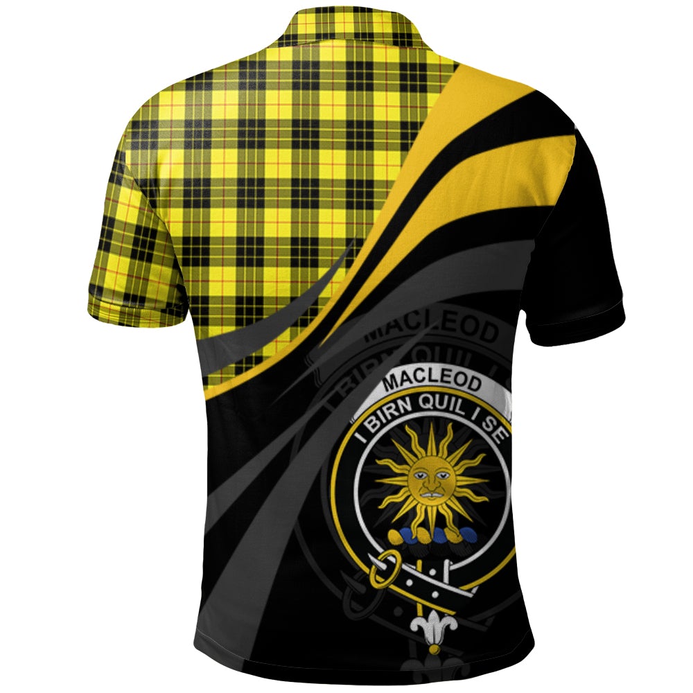 MacLeod of Lewis Modern Tartan Polo Shirt - Royal Coat Of Arms Style