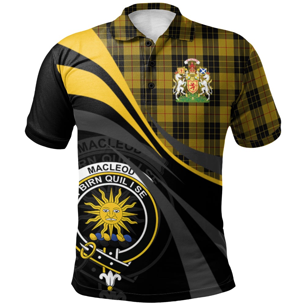 MacLeod of Lewis Vestiarium Scoticum Tartan Polo Shirt - Royal Coat Of Arms Style