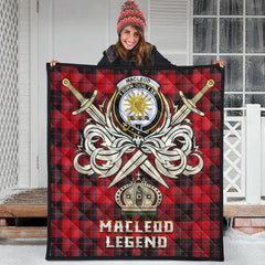 MacLeod of Raasay Tartan Crest Legend Gold Royal Premium Quilt