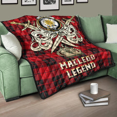 MacLeod of Raasay Tartan Crest Legend Gold Royal Premium Quilt