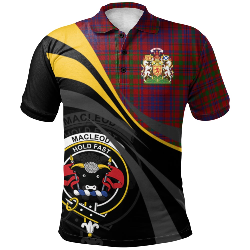 MacLeod of Tullibardine Tartan Polo Shirt - Royal Coat Of Arms Style