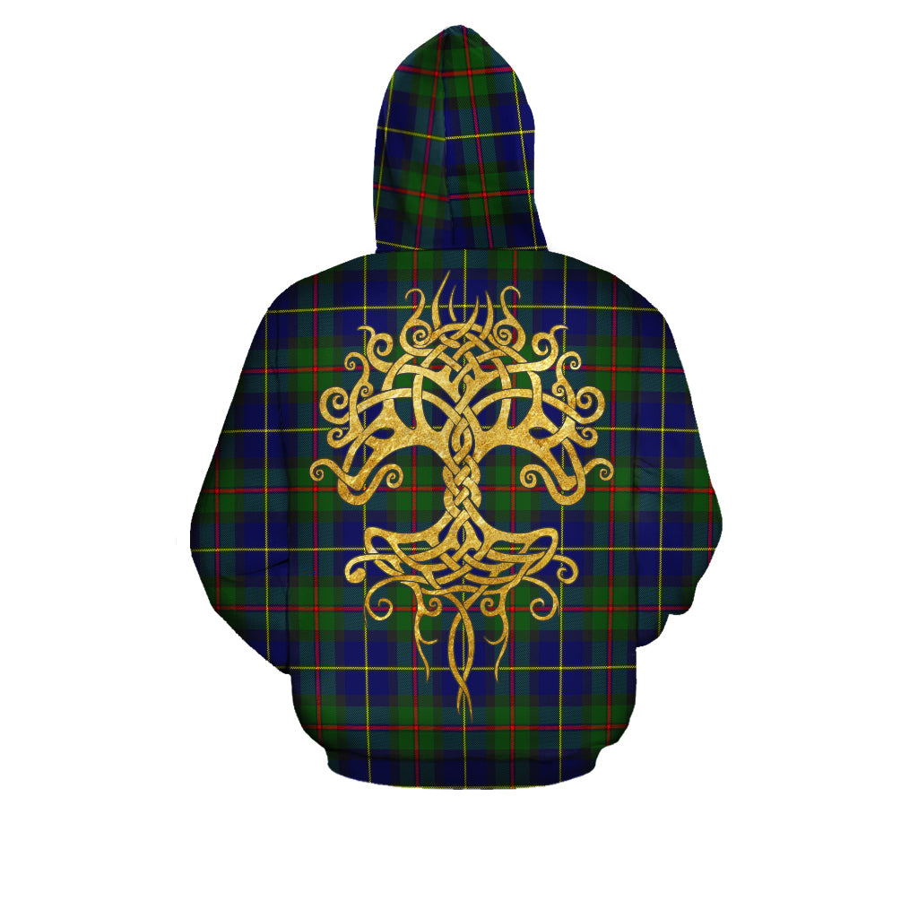 MacLeod of Harris Modern Tartan Hoodie - Tree Of Life