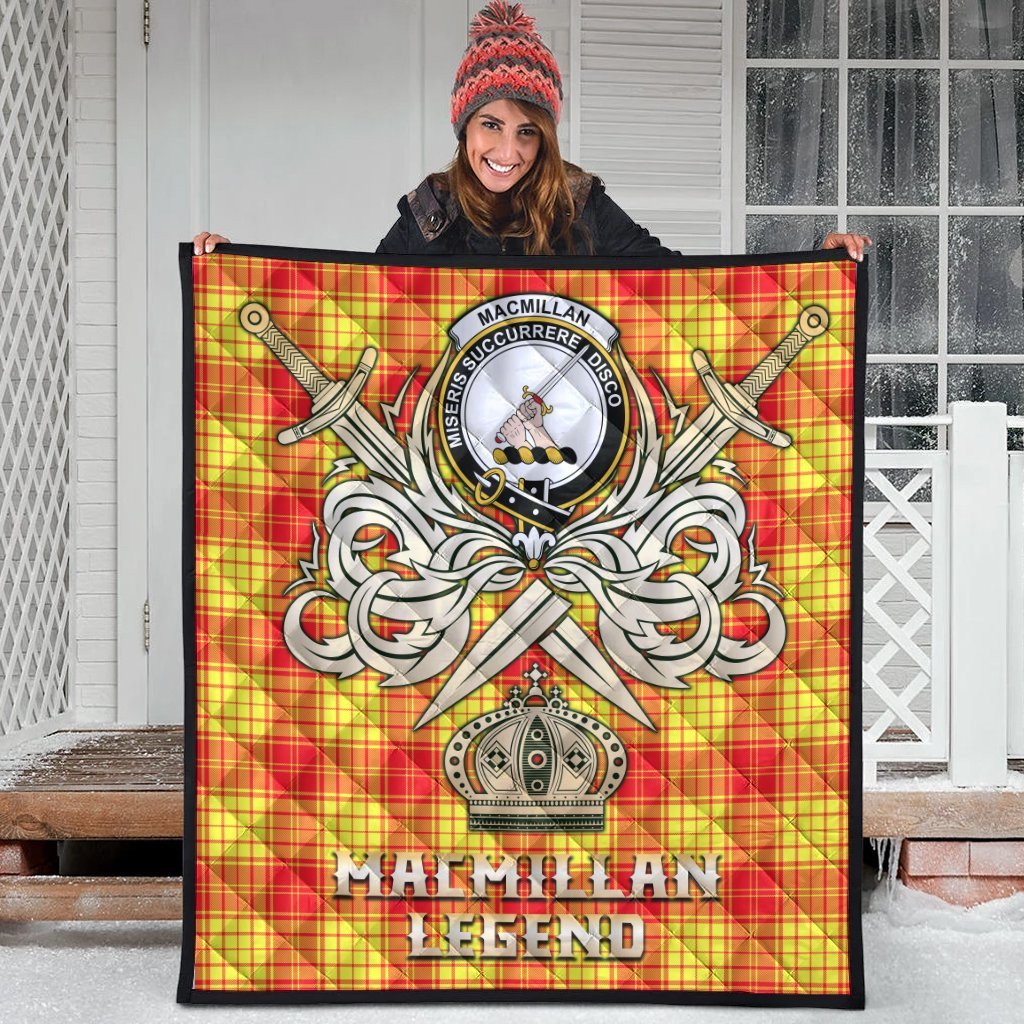 MacMillan Tartan Crest Legend Gold Royal Premium Quilt