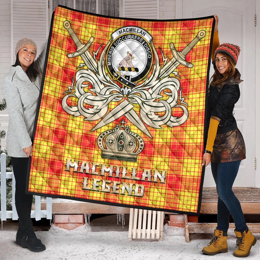 MacMillan Tartan Crest Legend Gold Royal Premium Quilt