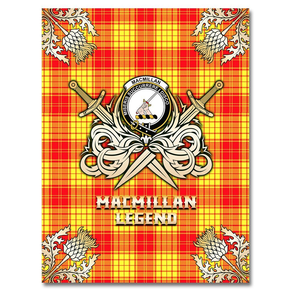 MacMillan Tartan Gold Courage Symbol Blanket