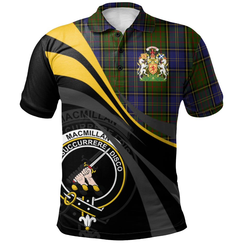 MacMillan Hunting 2 Tartan Polo Shirt - Royal Coat Of Arms Style