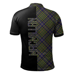 MacMillan Hunting Modern Tartan Polo Shirt Half of Me - Cross Style