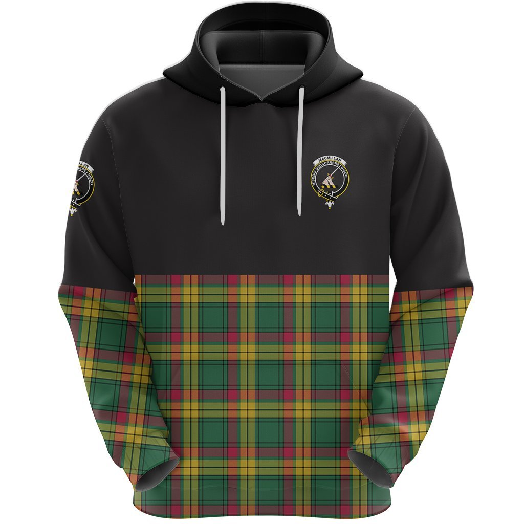 MacMillan Old Ancient Clan Half Of Tartan Hoodie