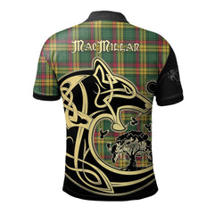 MacMillan Old Ancient Tartan Polo Shirt Viking Wolf