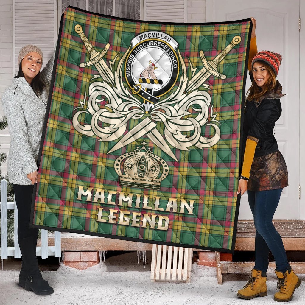 MacMillan Old Ancient Tartan Crest Legend Gold Royal Premium Quilt