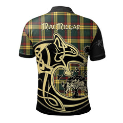 MacMillan Old Modern Tartan Polo Shirt Viking Wolf