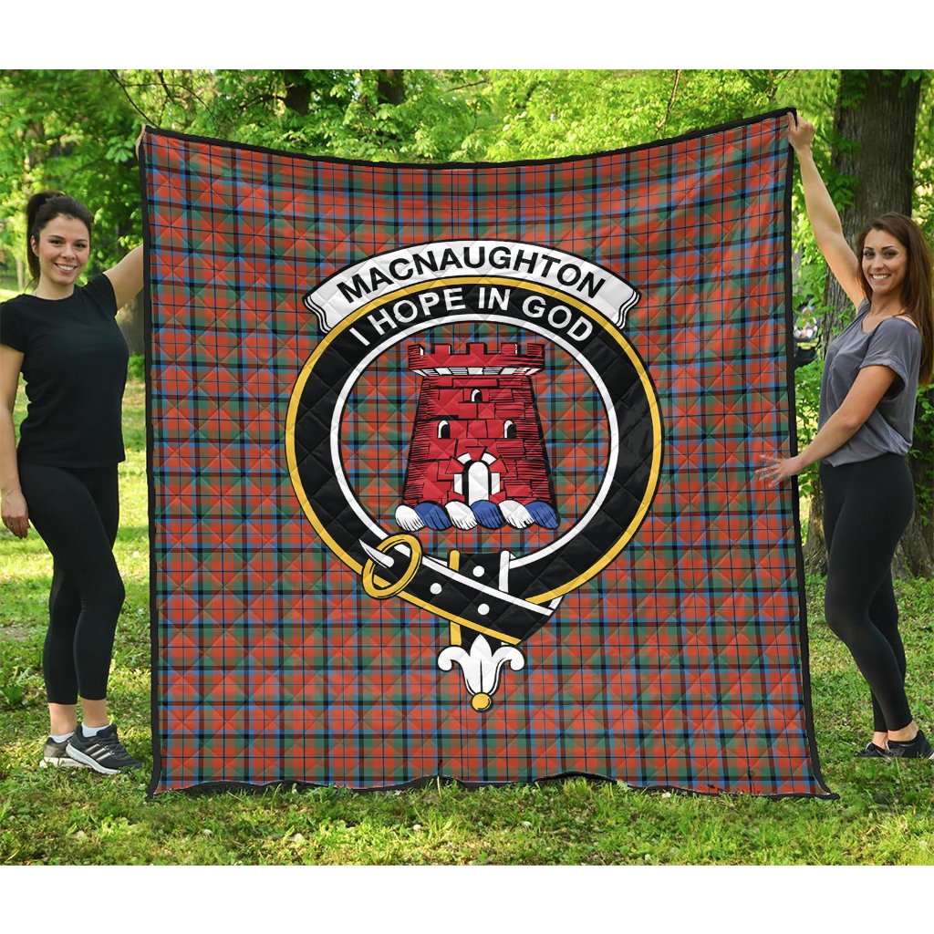 MacNaughton Ancient Tartan Crest Quilt