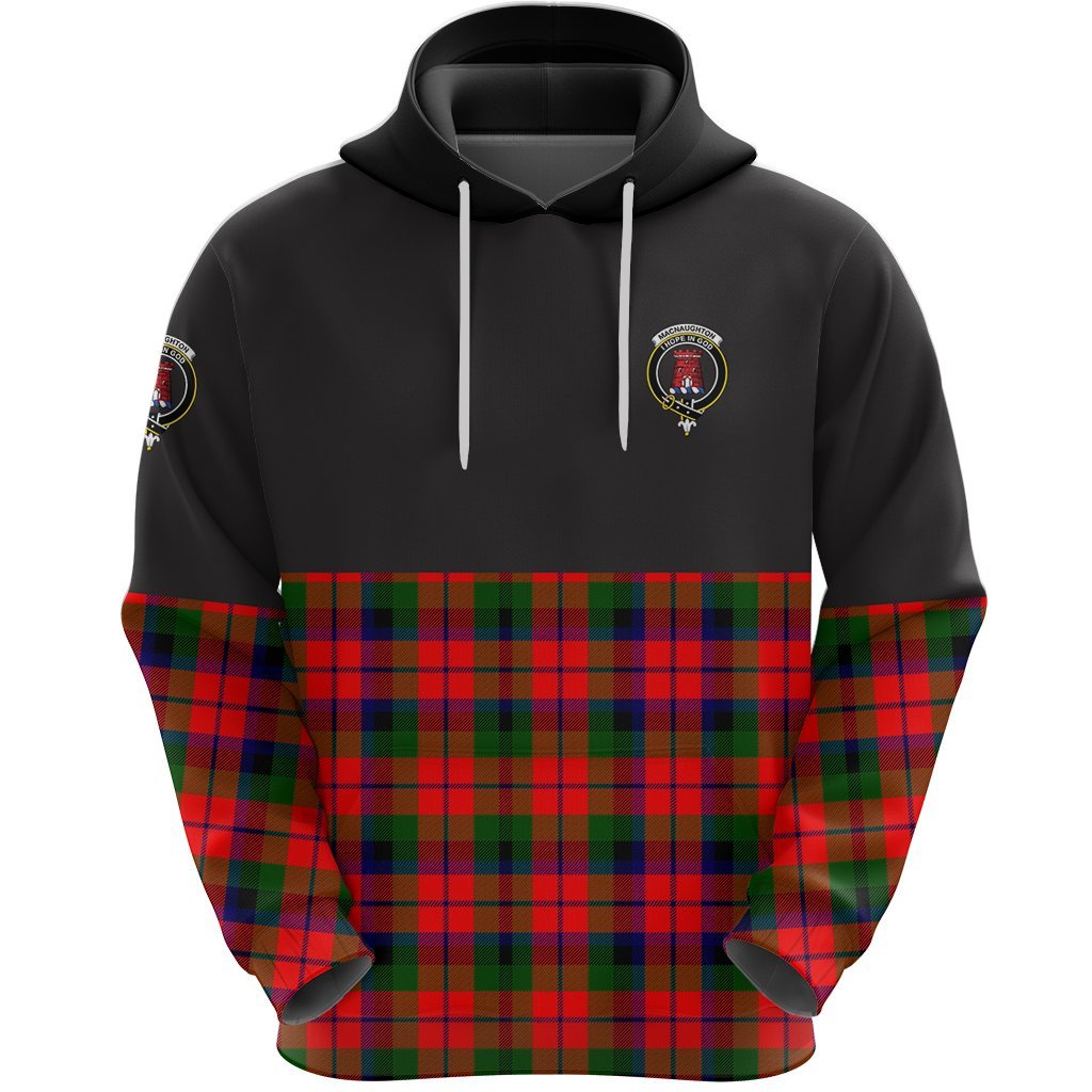MacNaughton Modern Clan Half Of Tartan Hoodie