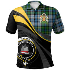 MacNeil Dress Tartan Polo Shirt - Royal Coat Of Arms Style