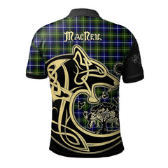 MacNeil of Barra Modern Tartan Polo Shirt Viking Wolf