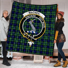 MacNeil of Colonsay Modern Tartan Crest Quilt