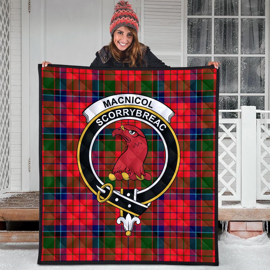 MacNicol of Scorrybreac Tartan Crest Quilt