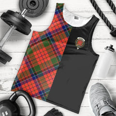 MacNicol of Scorrybreac Tartan Crest Men's Tank Top - Cross Style