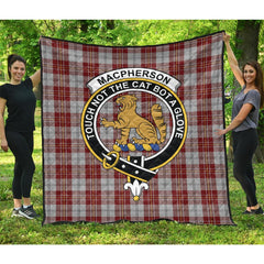 MacPherson Dress Burgundy Tartan Crest Quilt