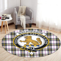 MacPherson Dress Modern Tartan Crest Round Rug