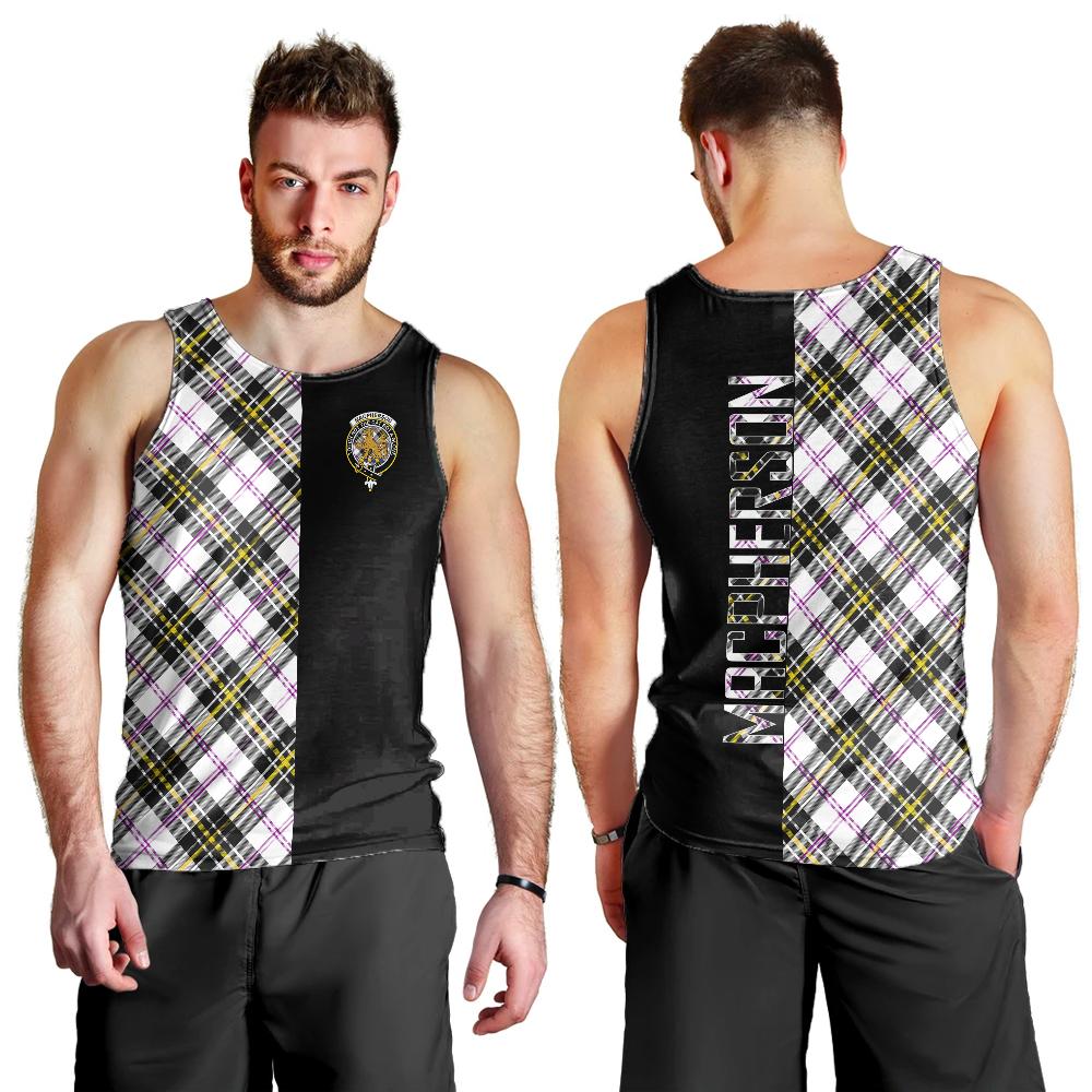 MacPherson Dress Modern Tartan Crest Men's Tank Top - Cross Style