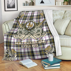 MacPherson Dress Modern Tartan Gold Courage Symbol Blanket
