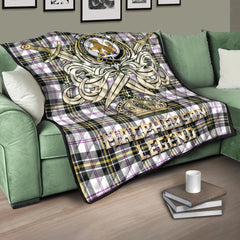 MacPherson Dress Modern Tartan Crest Legend Gold Royal Premium Quilt