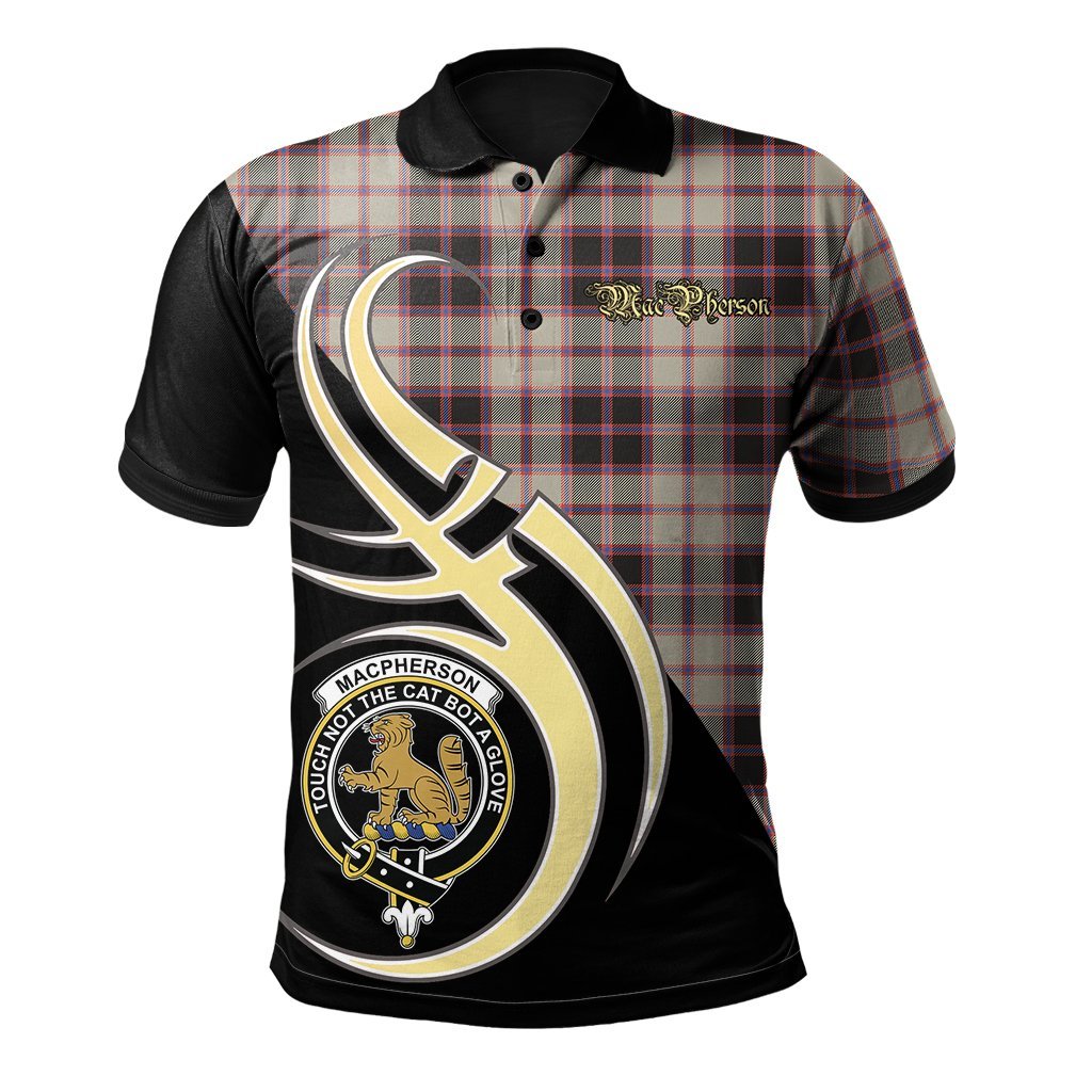 MacPherson Hunting Ancient Tartan Polo Shirt - Believe In Me Style