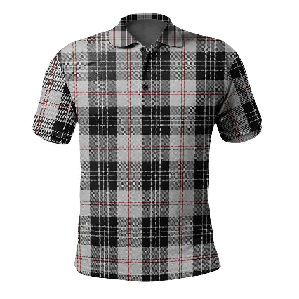 MacPherson of Cluny Black and White Tartan Polo Shirt
