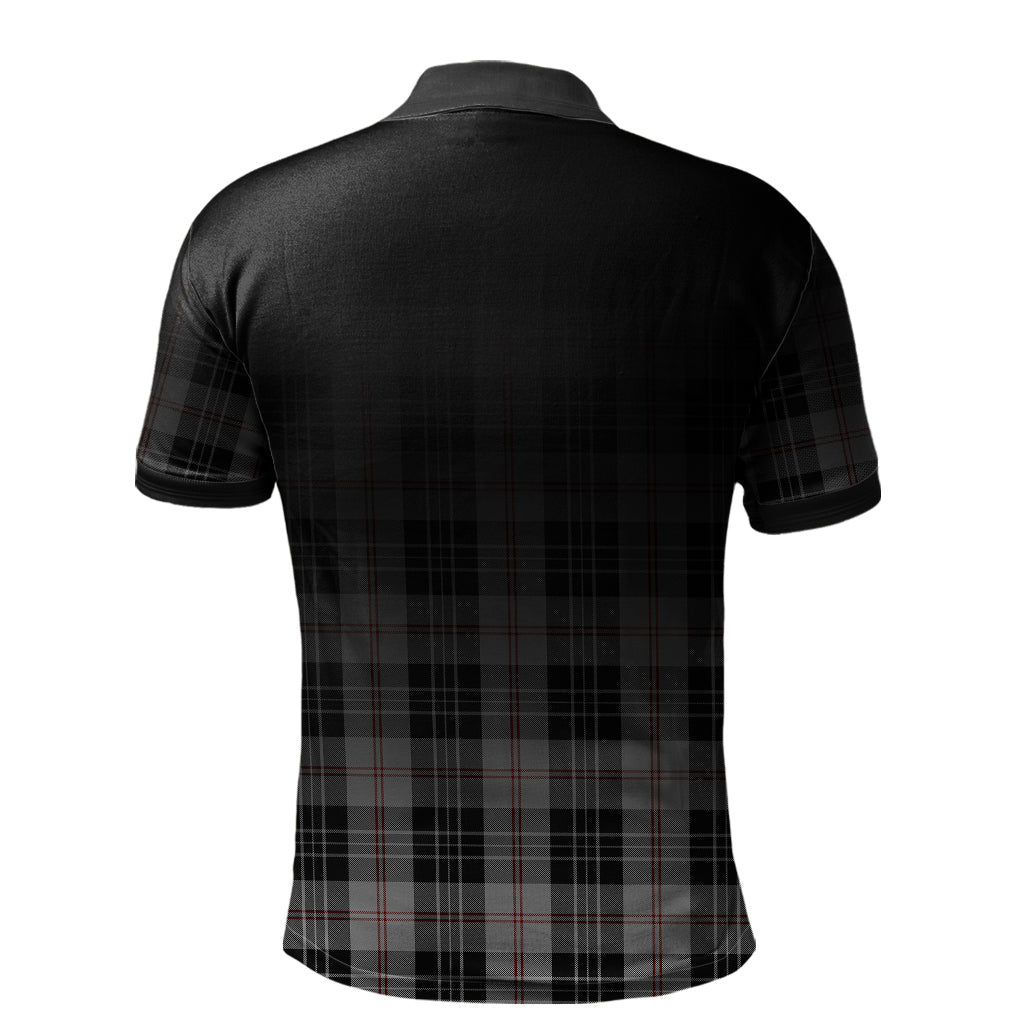 MacPherson of Cluny Black and White Tartan Polo Shirt - Alba Celtic Style