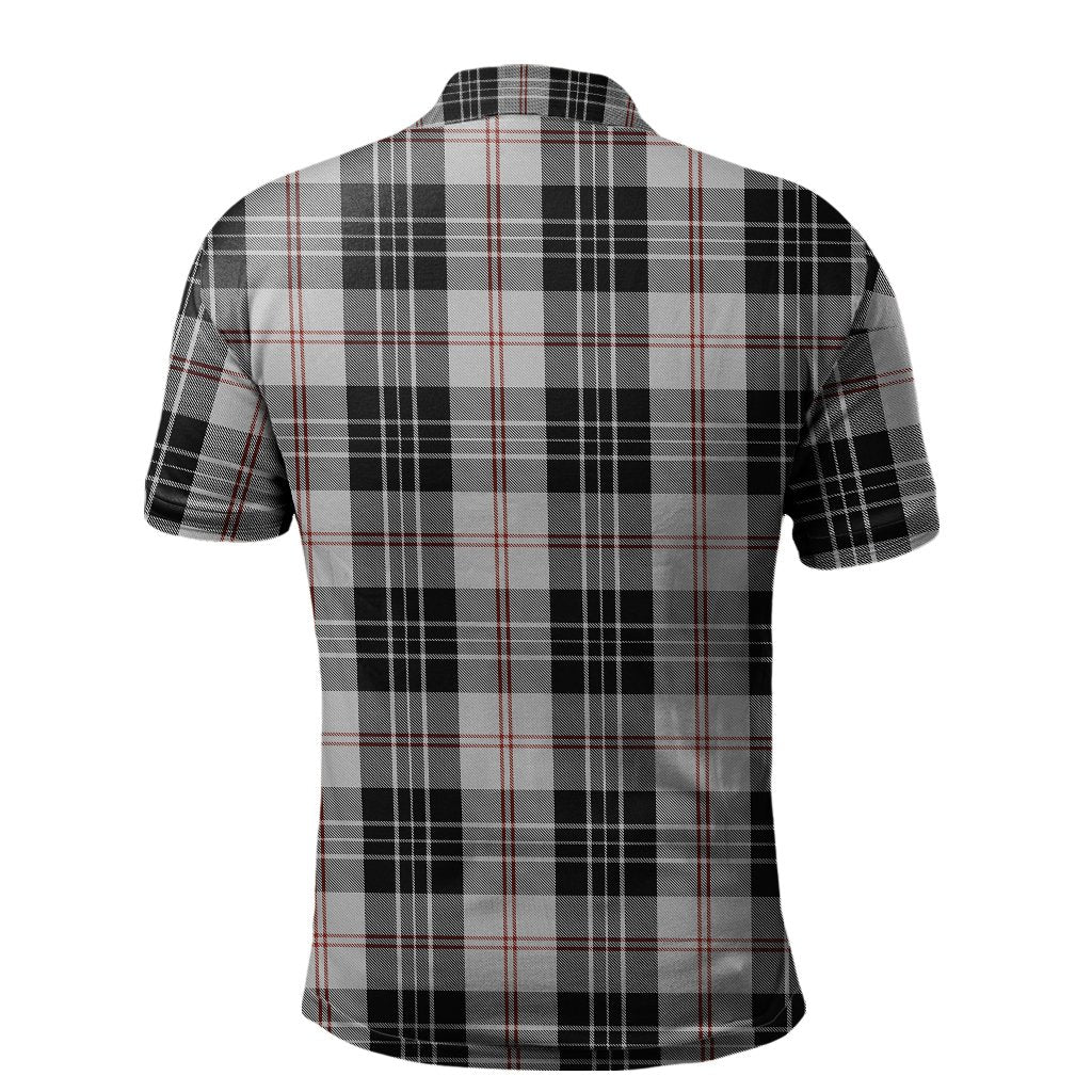 MacPherson of Cluny Black and White Tartan Polo Shirt