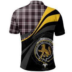 MacPherson of Pitmain Tartan Polo Shirt - Royal Coat Of Arms Style