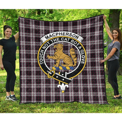 MacPherson of Pitmain Tartan Crest Quilt