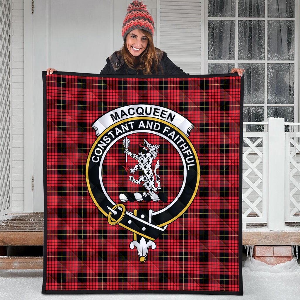MacQueen Modern Tartan Crest Quilt