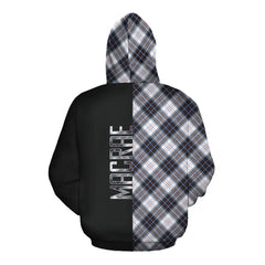 MacRae Dress Modern Tartan Hoodie Half of Me - Cross Style