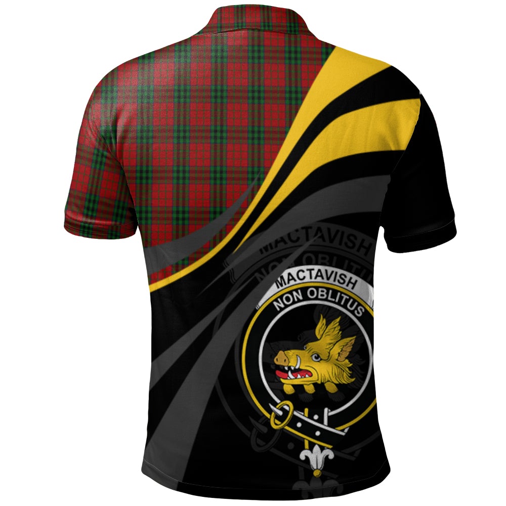 MacTavish 01 Tartan Polo Shirt - Royal Coat Of Arms Style