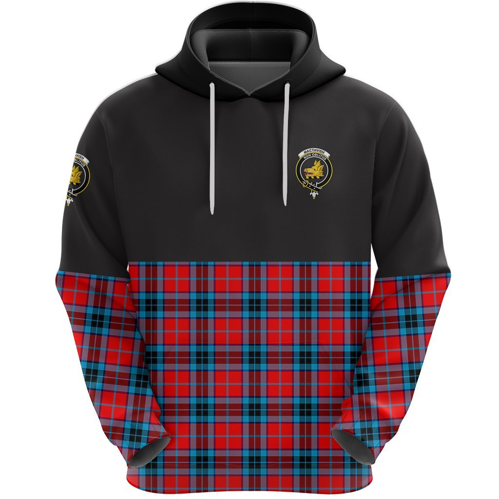 MacTavish Modern Clan Half Of Tartan Hoodie