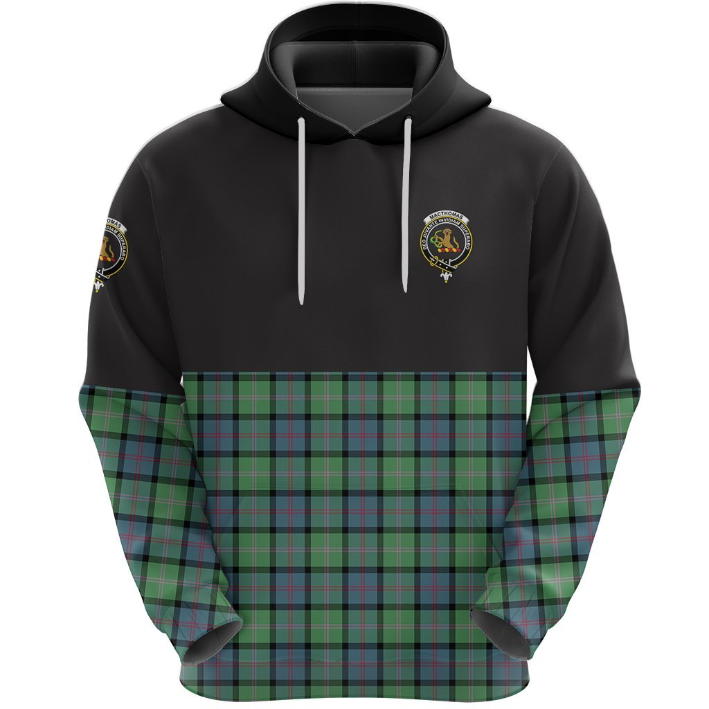 MacThomas Ancient Clan Half Of Tartan Hoodie