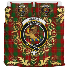 Macfie - MacPhie Tartan Crest Bedding Set - Golden Thistle Style