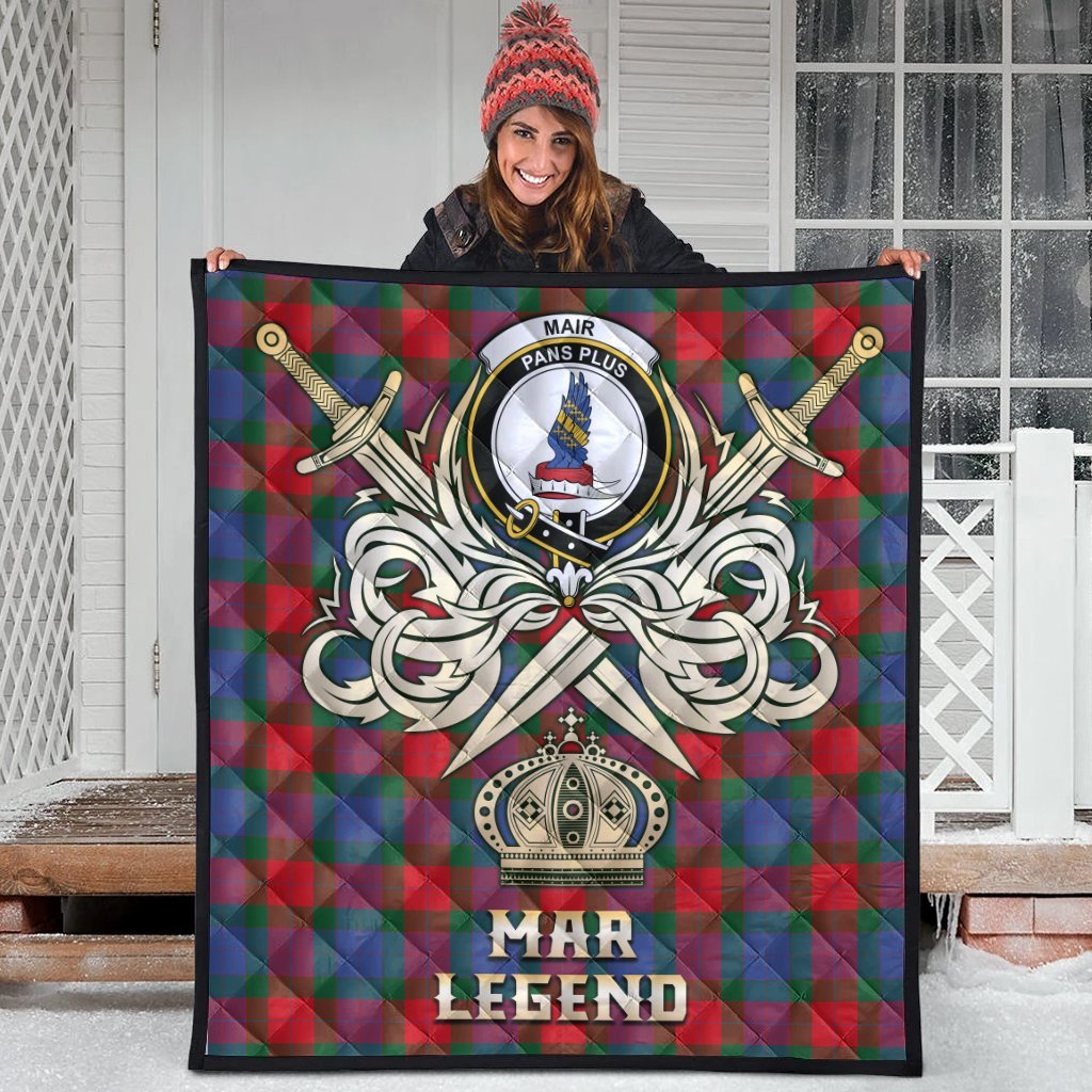 Mar Tartan Crest Legend Gold Royal Premium Quilt
