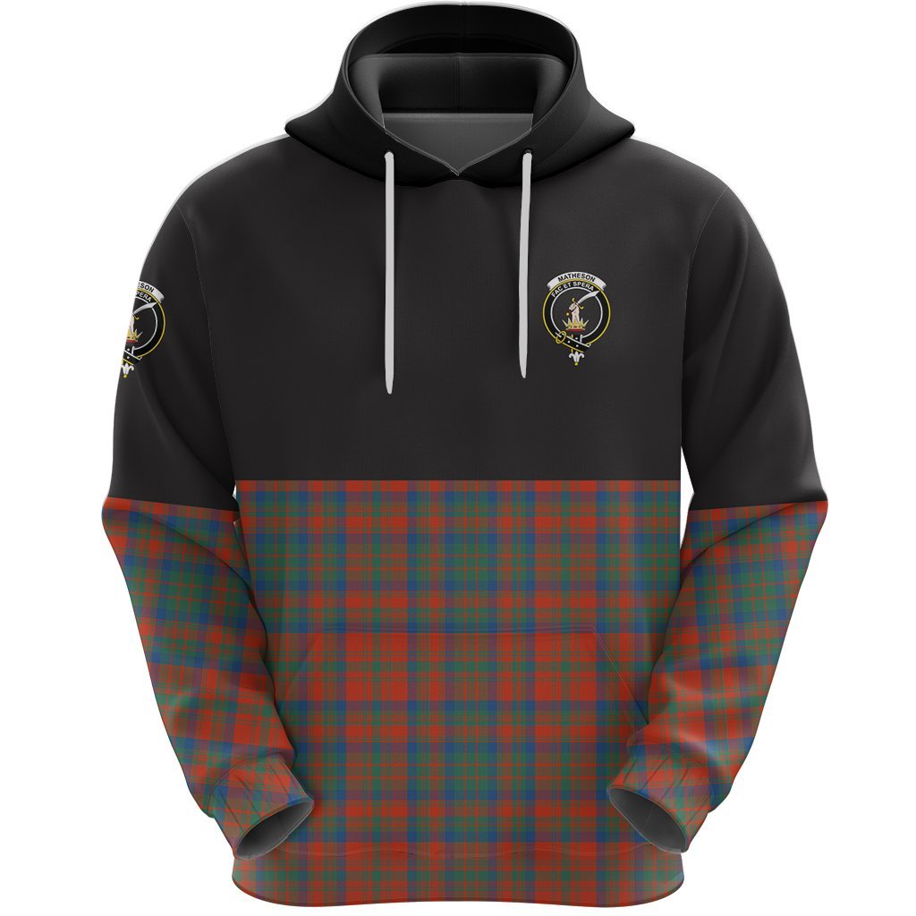 Matheson Ancient Clan Half Of Tartan Hoodie