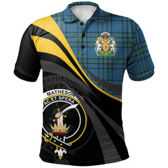 Matheson Hunting Ancient Tartan Polo Shirt - Royal Coat Of Arms Style