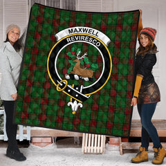 Maxwell Hunting Tartan Crest Quilt